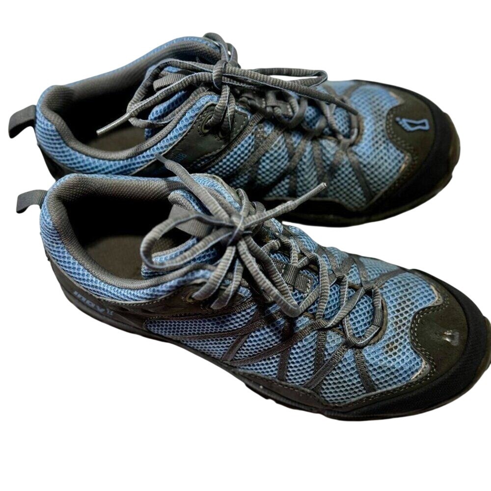 Inov-8 Terroc 308 Trail Running Shoes Blue Grey Mesh Womens Size 7.5 US 38 EU